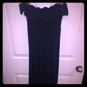 Navy blue maxi dress